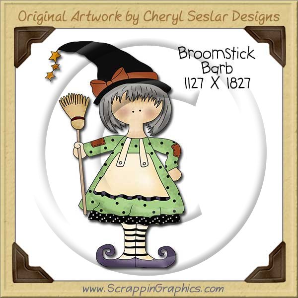 Broomstick Barb Single Clip Art Graphic Download - Click Image to Close
