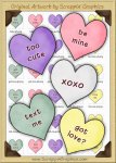 Candy Hearts Sediment Clip Art Graphics