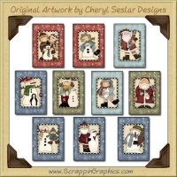 Winter Wonderland Cards Sampler Printable Craft Download