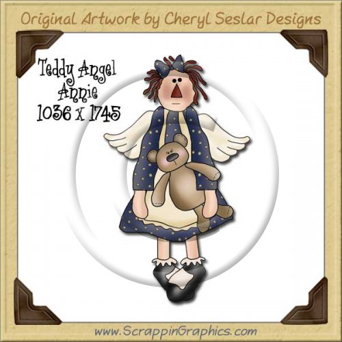 Teddy Angel Annie Single Graphics Clip Art Download