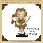 Gingerbread Angel Single Graphics Clip Art Download