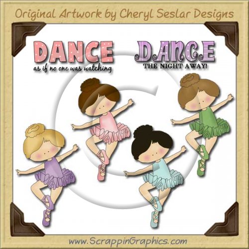 Dancing Girls Graphics Clip Art Download