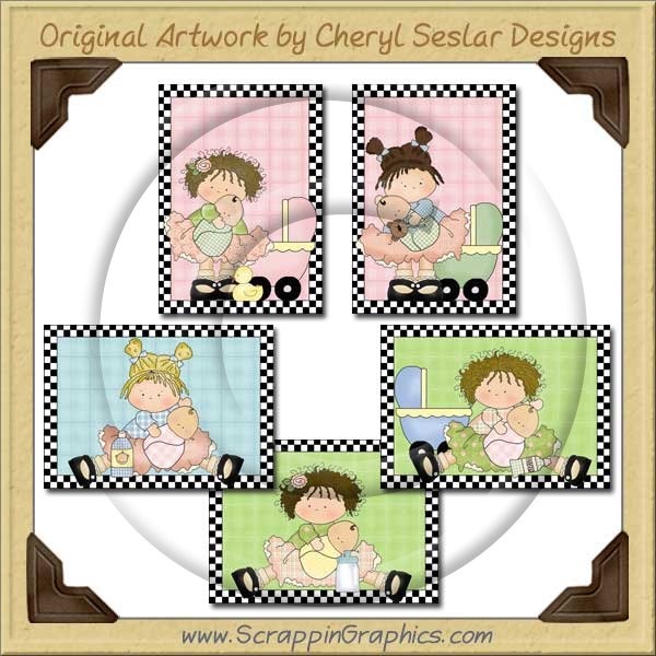 Little Mama Beauty Cards Collection Printable Craft Download - Click Image to Close