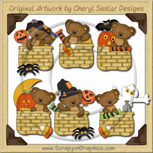 Tibble's Halloween Baskets Clip Art Download - Click Image to Close