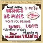 Valentine Titles Limited Pro Clip Art Graphics