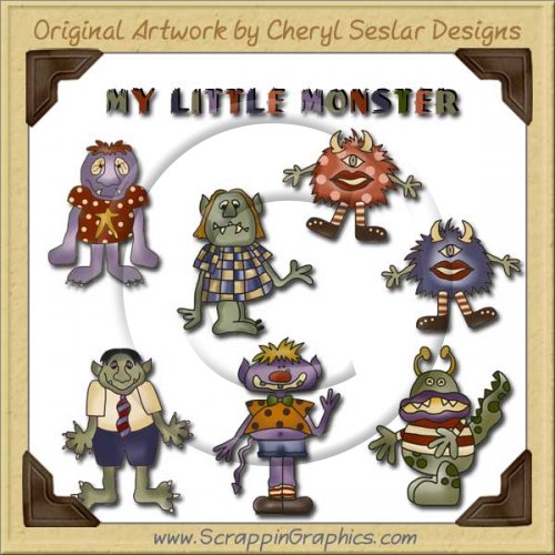 Little Monsters Collection Graphics Clip Art Download