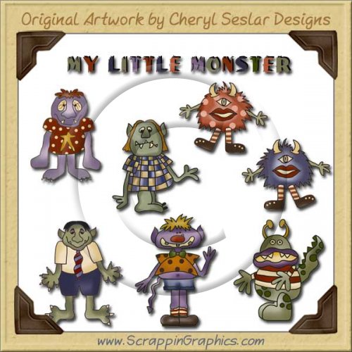 Little Monsters Collection Graphics Clip Art Download