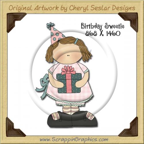 Birthday Sweetie Single Graphics Clip Art Download