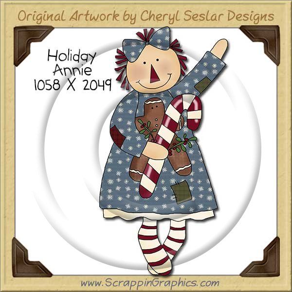 Holiday Annie Single Clip Art Graphic Download - Click Image to Close