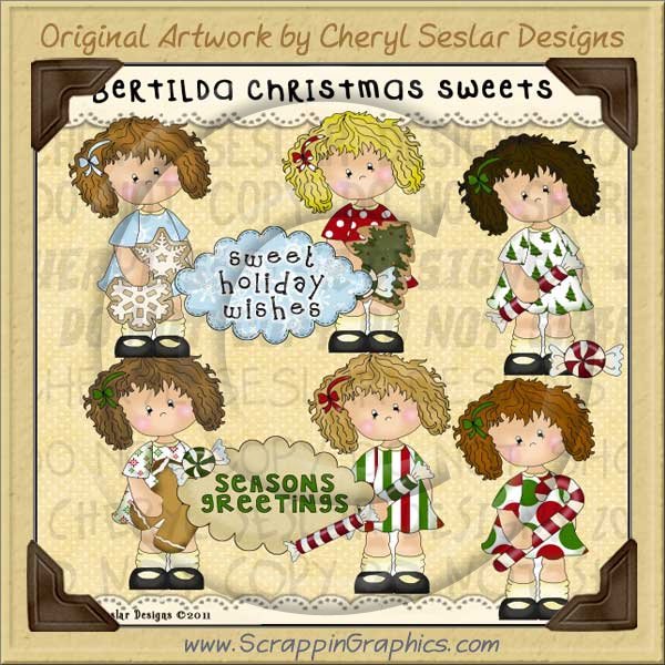 Bertilda Christmas Sweets Limited Pro Clip Art Graphics - Click Image to Close