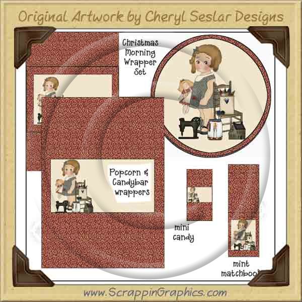 Doll Sweetie Wrapper Set Printable Craft Collection Graphics Cli - Click Image to Close