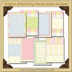 Baby Parfait Card Starters Collection Printable Craft Download