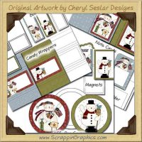 Winter Wonderland Craft Show Kit Graphics Clip Art Download