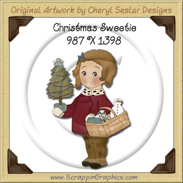 Christmas Sweetie Single Graphics Clip Art Download - Click Image to Close