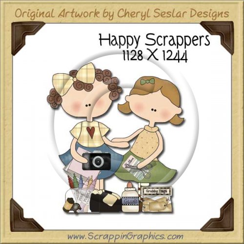 Happy Scrappers Single Graphics Clip Art Download