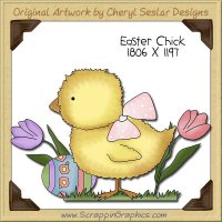 Easter Chick Single Clip Art Graphic Download