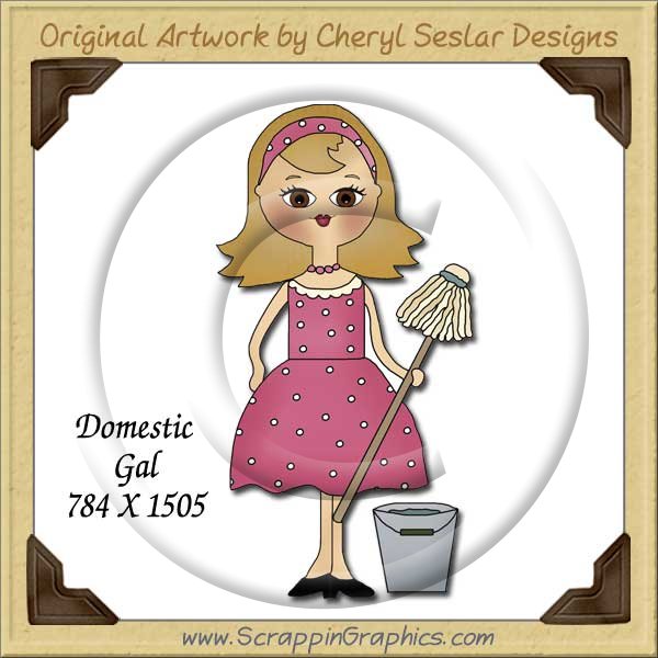 Domestic Gal Single Graphics Clip Art Download - Click Image to Close