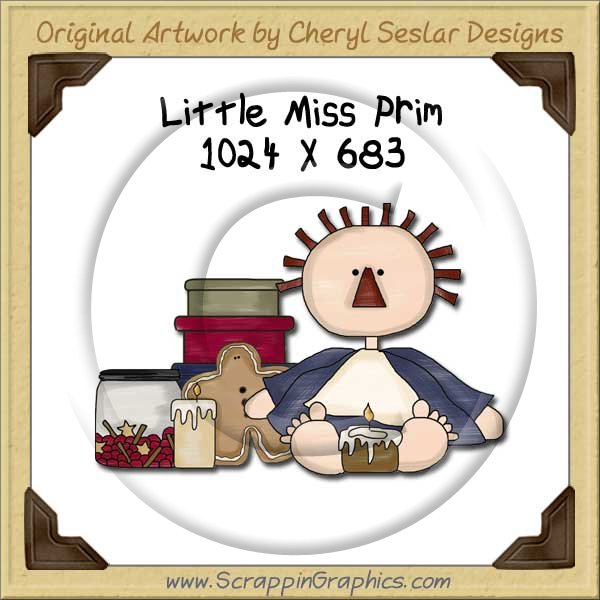 Little Miss Prim Single Graphics Clip Art Download - Click Image to Close