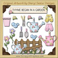 Whimsical Garden Collection Graphics Clip Art Download