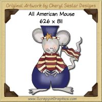 All American Mouse Single Graphics Clip Art Download