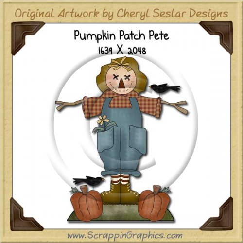 Pumpkin Patch Pete Single Graphics Clip Art Download