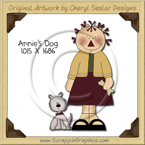 Annie's Dog Single Clip Art Graphic Download