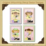 Easter Cuties Greeting Cards Printable Craft Download