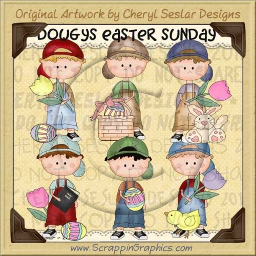 Dougy's Easter Sunday Limited Pro Clip Art Graphics Collection