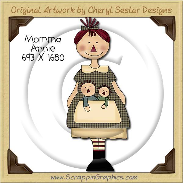 Momma Annie Single Clip Art Graphic Download - Click Image to Close