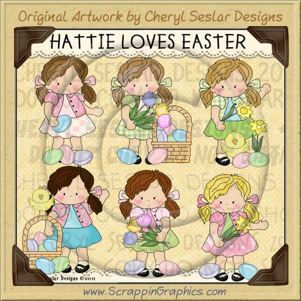 Hattie Loves Easter Limited Pro Clip Art Graphics - Click Image to Close
