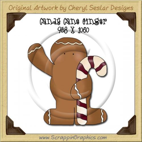 Candy Cane Ginger Single Graphics Clip Art Download