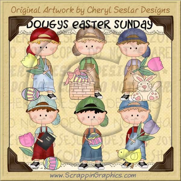 Dougy's Easter Sunday Limited Pro Clip Art Graphics Collection - Click Image to Close