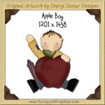 Apple Boy Single Graphics Clip Art Download