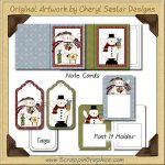 Winter Wonderland Craft Show Kit Graphics Clip Art Download