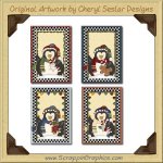 Holiday Penguin Cards Collection Printable Craft Download