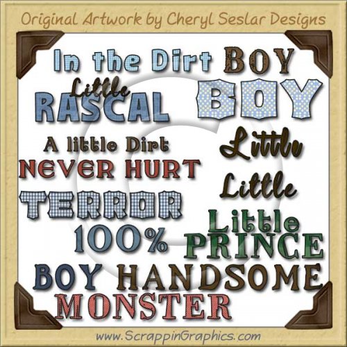 All Boy Titles Graphics Clip Art Download