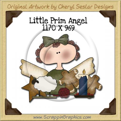 Little Prim Angel Single Graphics Clip Art Download
