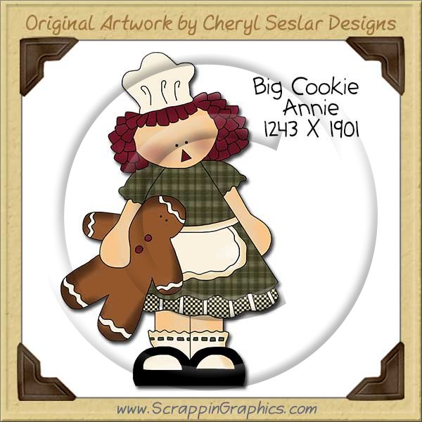 Big Cookie Annie Single Clip Art Graphic Download - Click Image to Close
