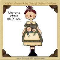 Momma Annie Single Clip Art Graphic Download