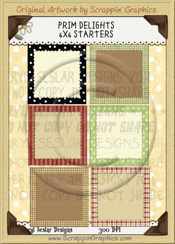Prim Delights 6X6 Starters Limited Pro Clip Art Graphics - Click Image to Close