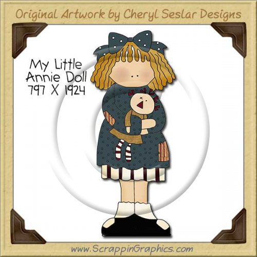 My Little Annie Doll Single Clip Art Graphic Download