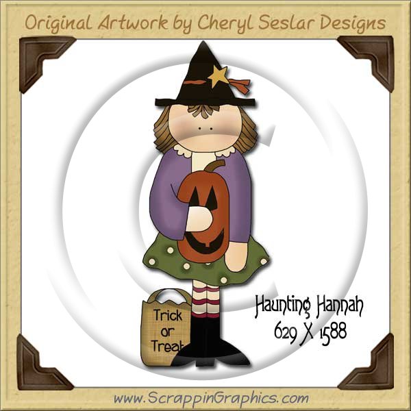 Haunting Hannah Single Graphics Clip Art Download - Click Image to Close