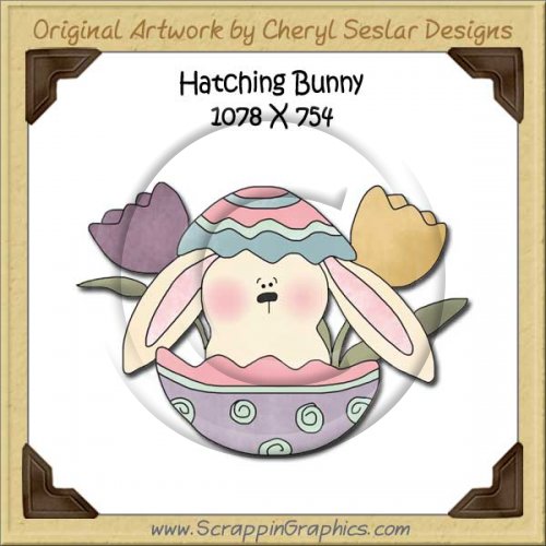 Hatching Bunny Single Graphics Clip Art Download