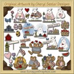 Never Enough Bears & Hares Graphics Clip Art Download