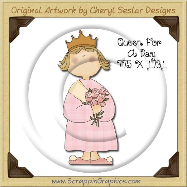 Queen For A Day Single Graphics Clip Art Download - Click Image to Close