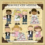 Bean Pole Kids Wedding Limited Pro Clip Art Graphics