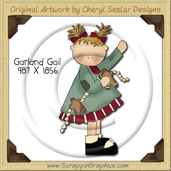 Garland Gail Single Clip Art Graphic Download - Click Image to Close