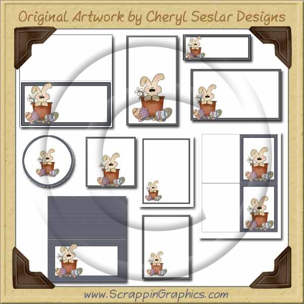 Hoppy Easter Printable Pack Graphics Clip Art Download - Click Image to Close