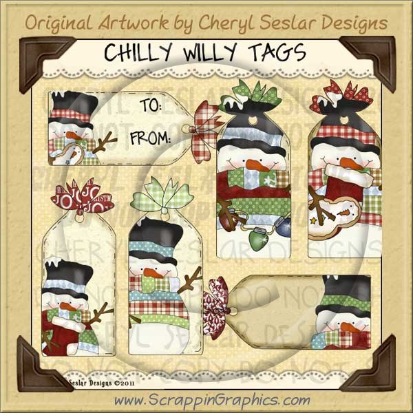 Chilly Willy Tags Limited Pro Clip Art Graphics - Click Image to Close