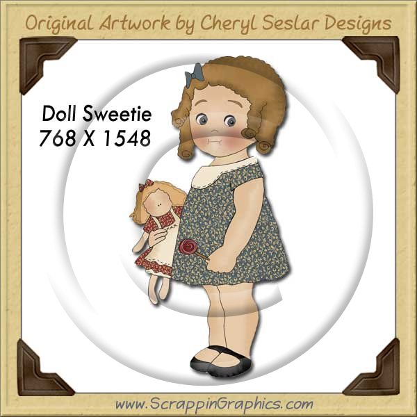 Doll Sweetie Single Graphics Clip Art Download - Click Image to Close
